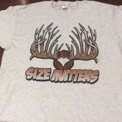 brand new ,large T-shirt. (size Matters)