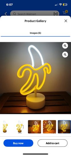 Banana-Shaped LED Neon Atmosphere Light 