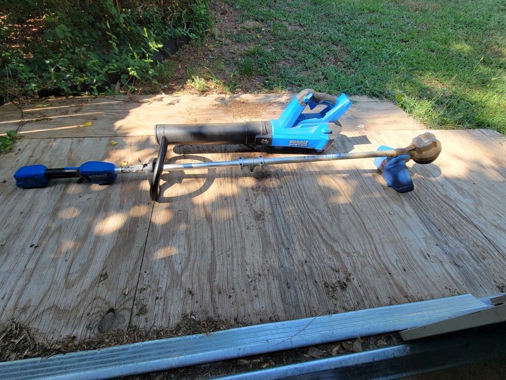 Kobalt 24v Max Leaf Blower, Trimmer, Battery And Charger