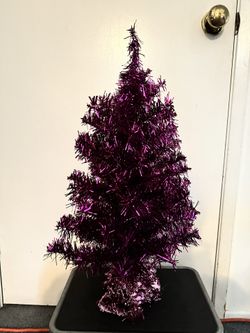 Mini Tinsel Xmas Trees