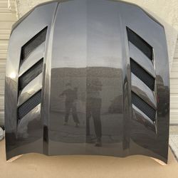 2005 2006 2007 2008 2009 Ford Mustang VIS Racing  AMS Style Carbon Fiber Vented Hood
