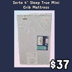 NEW Serta 4" Sleep True Mini Crib Mattress: Njft 