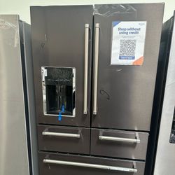 KitchenAid French Door Refrigerator In Black Stainless Steel 