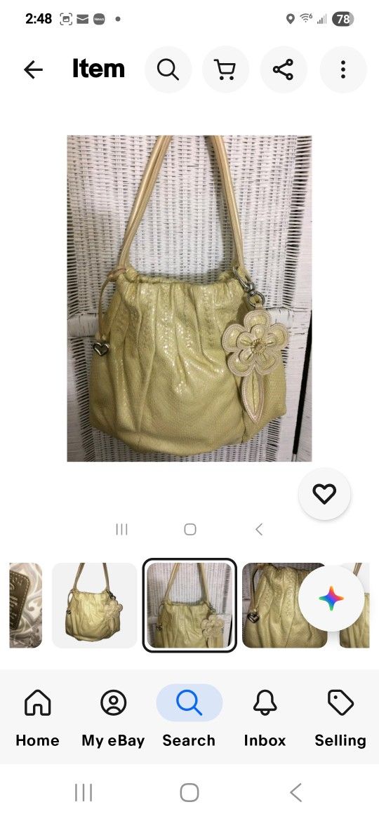 Brighton Breeland Handbag Leather Snakeskin Large Shoulder Bag Heart Hobo Bag