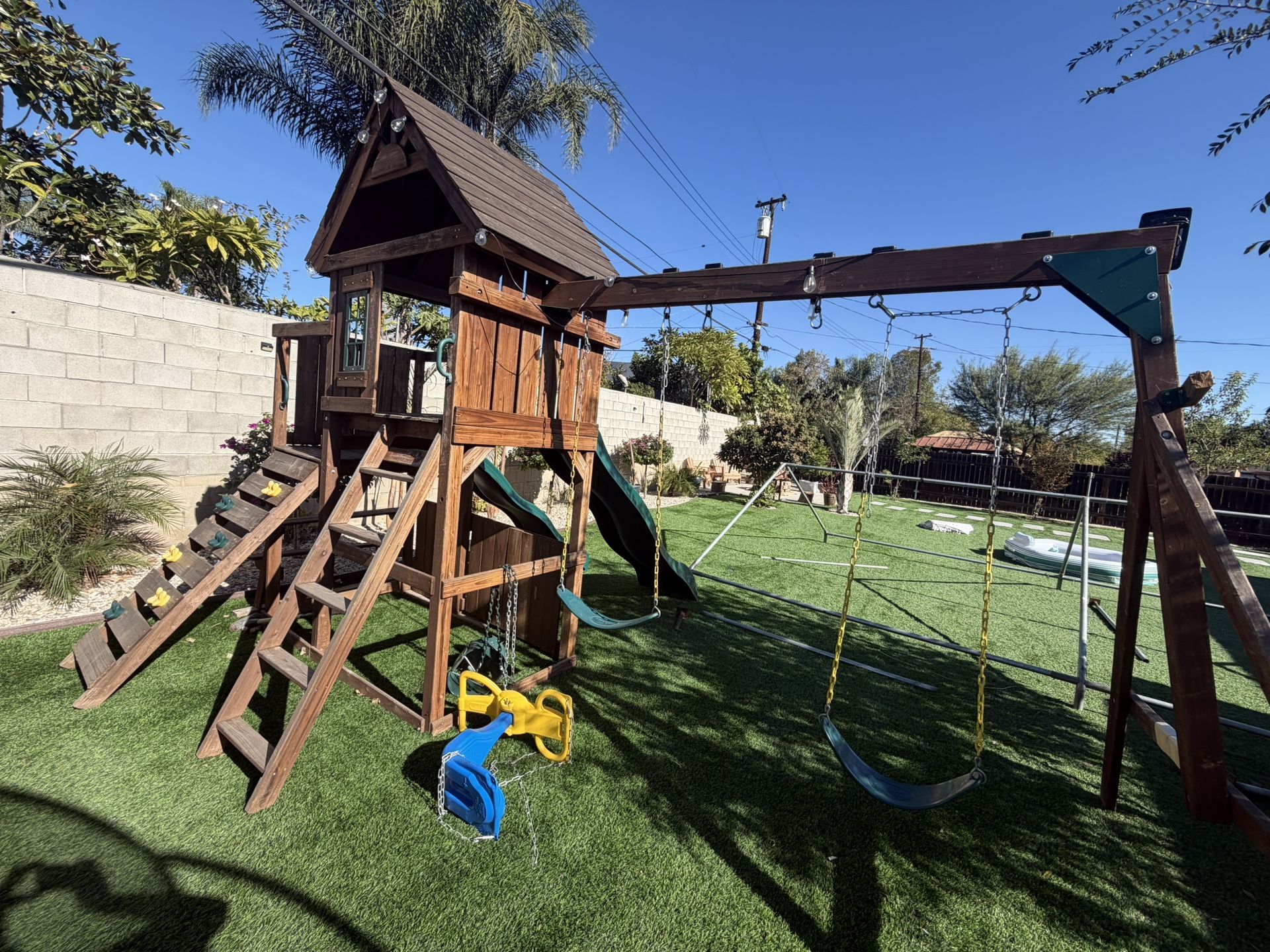 Playground And Swing Set