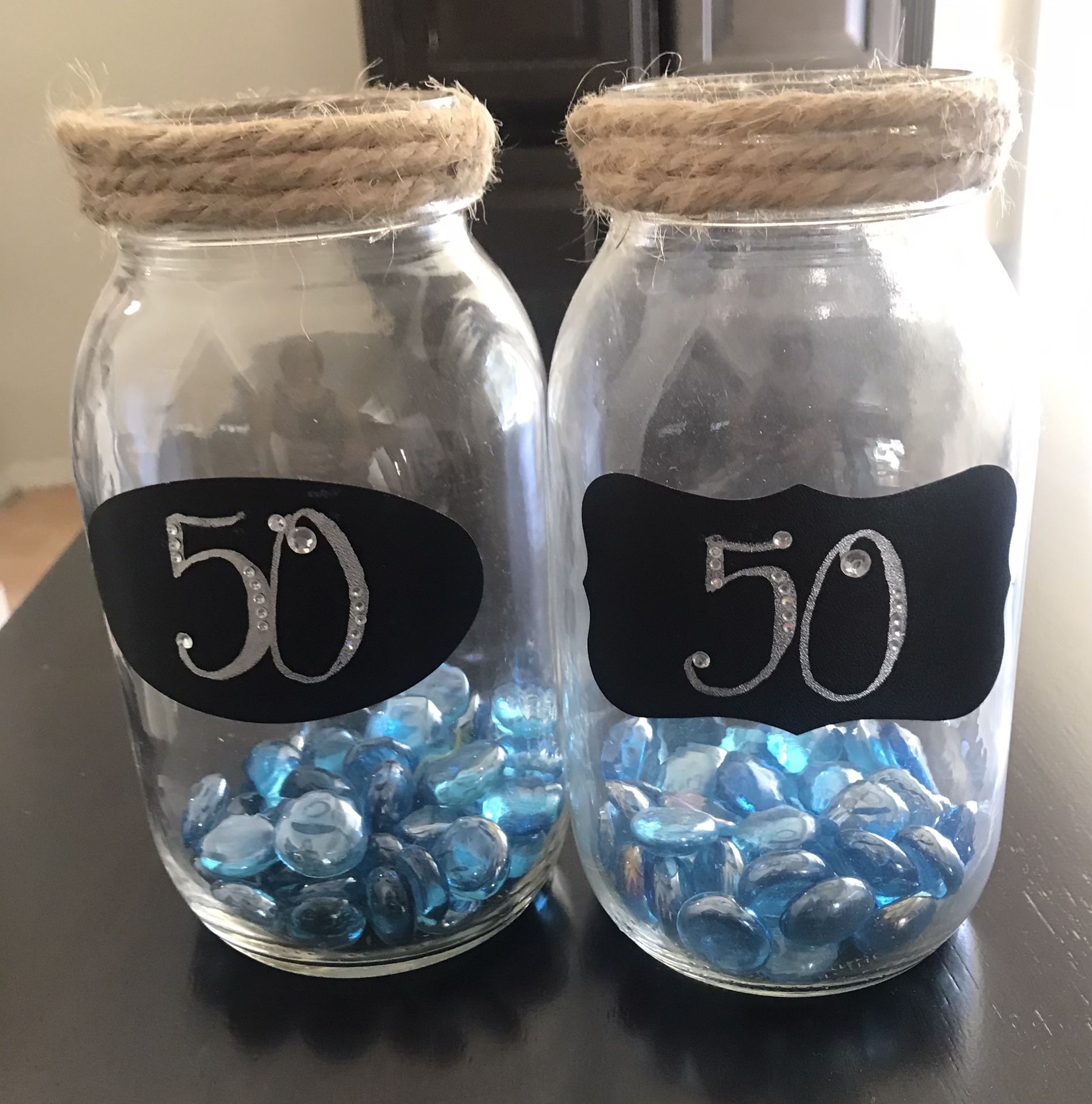 Mason jar center pieces