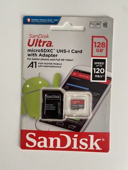 SanDisk Ultra 128gb MicroSDXC Memory Card