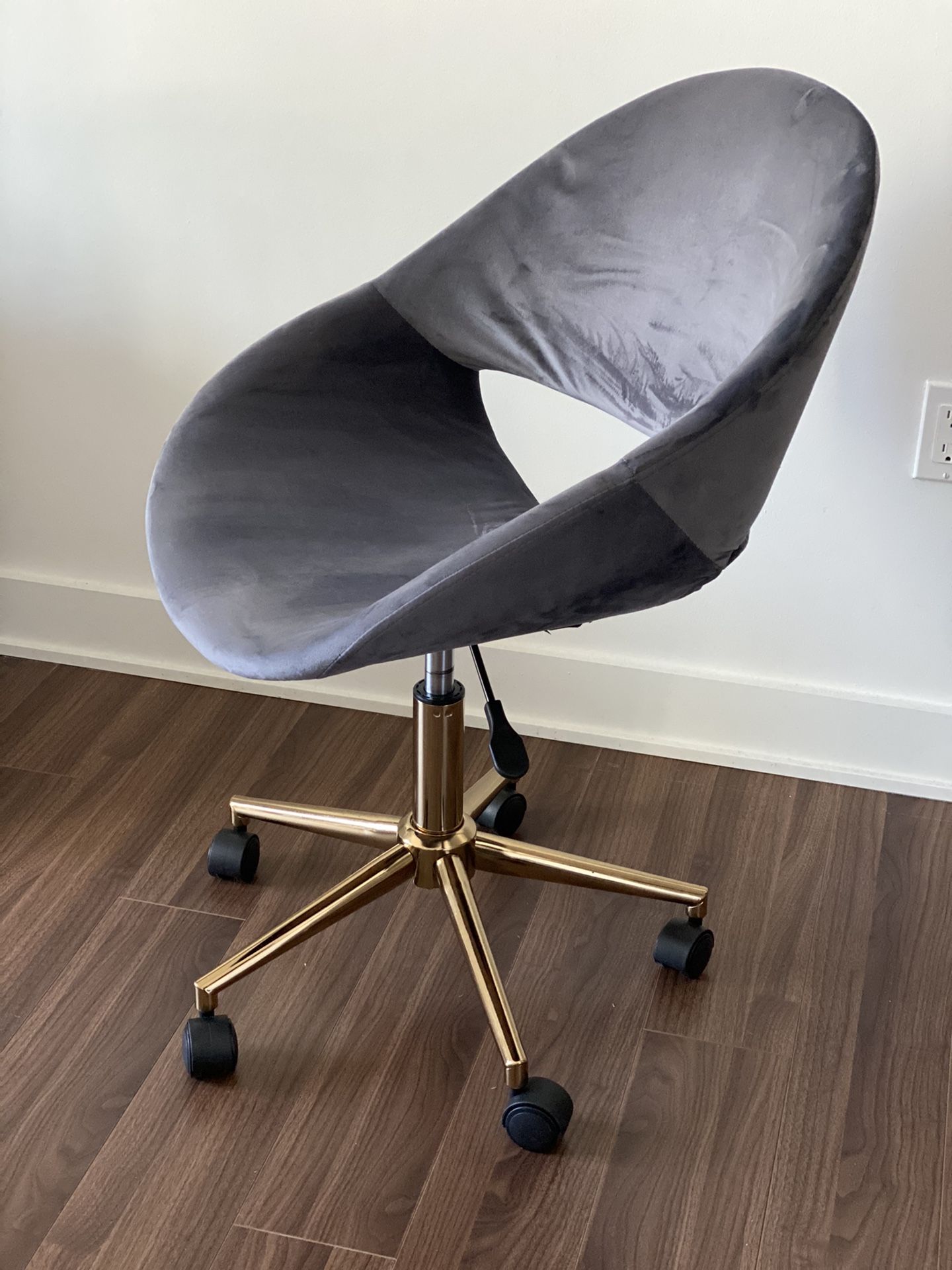Velvet desk chair