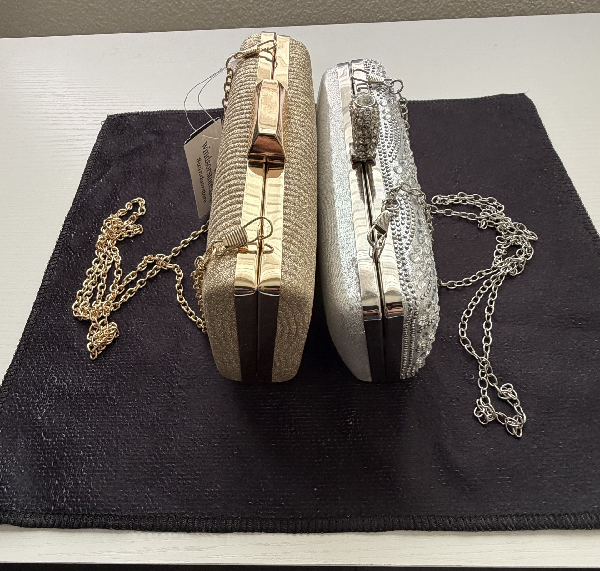 Clutches (Champagne gold & Silver tone)