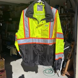 Kishigo Brilliant Series Bomber Jacket  Large.  New