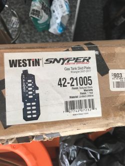 Jeep snyper gas tank skid plate