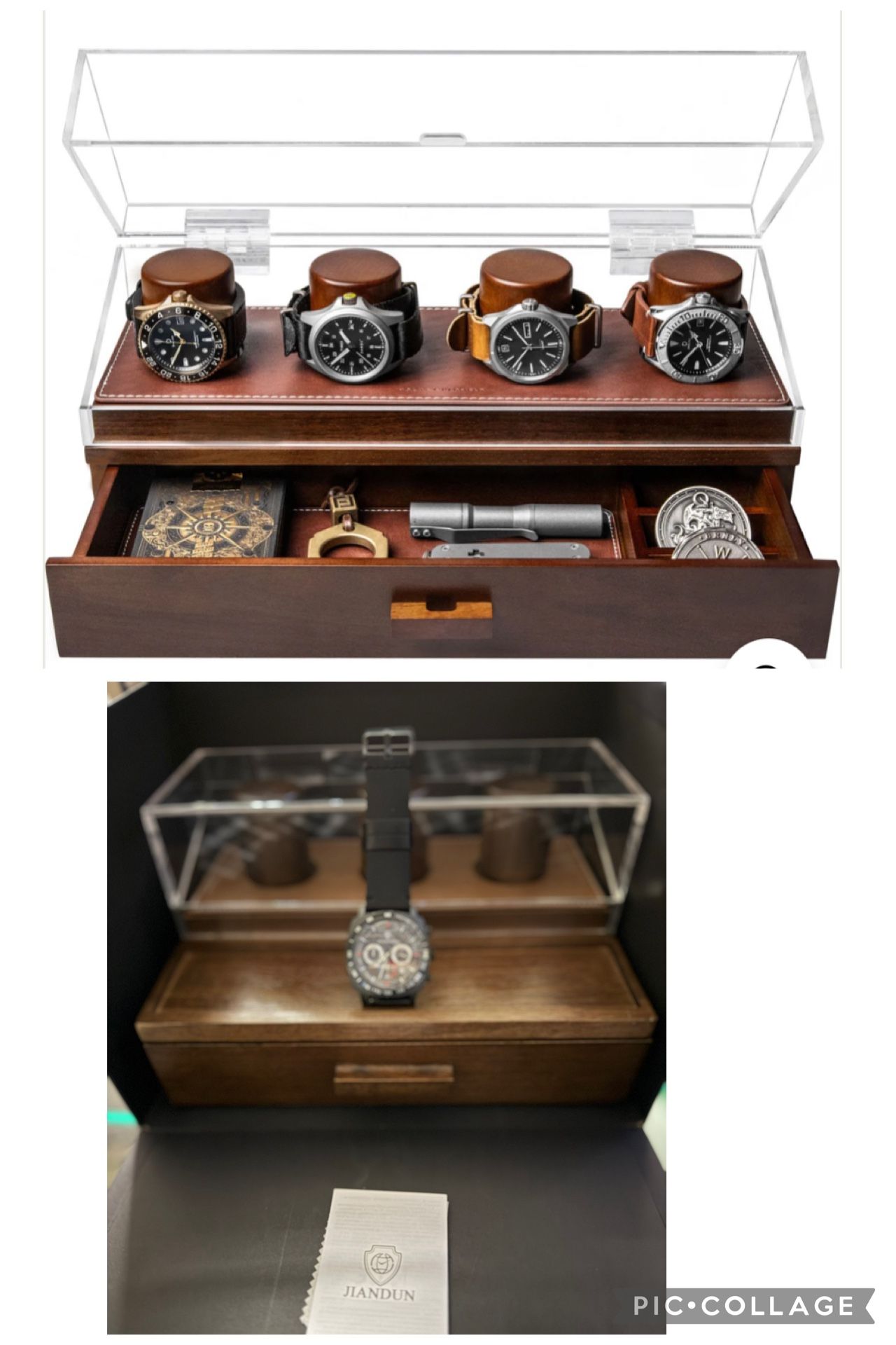 Watch Display Case W/watch