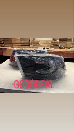 2009-2018 ram quad clear black headlamps headlight 1500/2500/3500