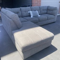 Like New Gray Sectional Couch