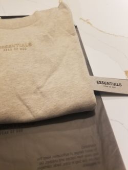 New XL Essentials Fear of God Oat Heather T Shirt (Over Sized Fits Like 2XL)
