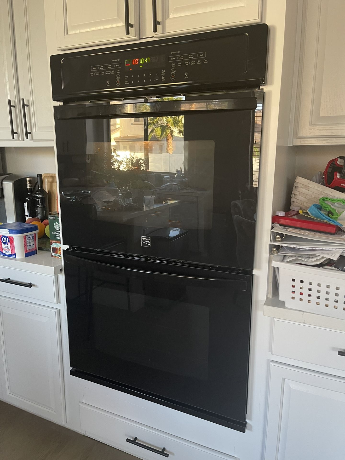 Kenmore Double Electric Oven Black