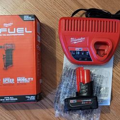 New Milwaukee M12 Fuel Right Angle Die Grinder 6ah Battery & Charger $200 Firm. Pickup Only 