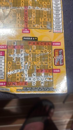 Lottery Scratcher Winner $ 2000