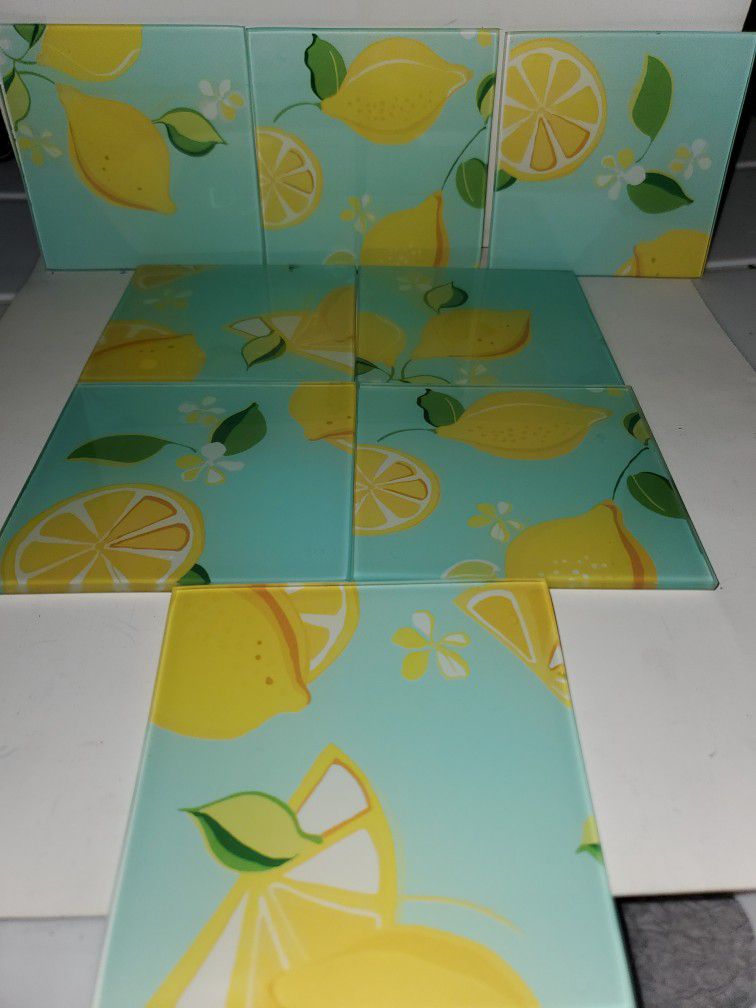 Lemon Vintage Lemon Coasters 