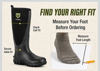 Tidewe  rubber boots size 10