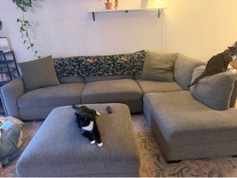 Couch and ottoman