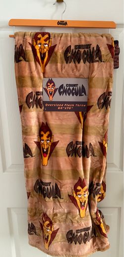New Count Chocula Cereal Oversized Brown Plush Throw Blanket 60x70 Vampire Halloween