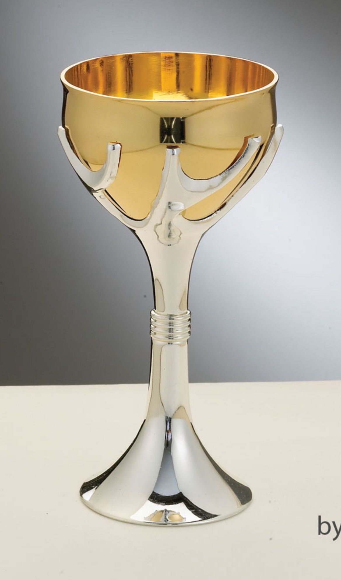 Rite Lite Tree of Life™ Kiddush Cup,Goldplated, Silverplated Stem