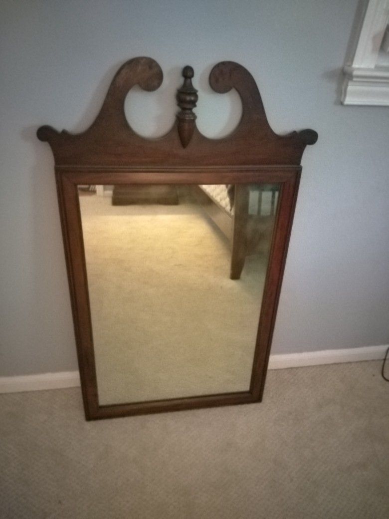 Vintage Solid Wooden Mirror