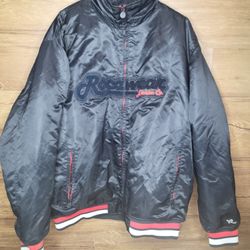 Rocawear Mens Sz 2XL  Black Bomber Jacket 