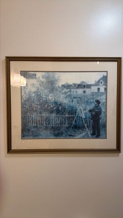Framed Impressionist Art Print with Gold Frame