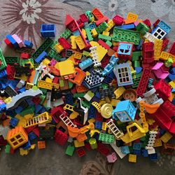 Large 13 Pound Bag of Lego Duplo Blocks, Cars and Pieces