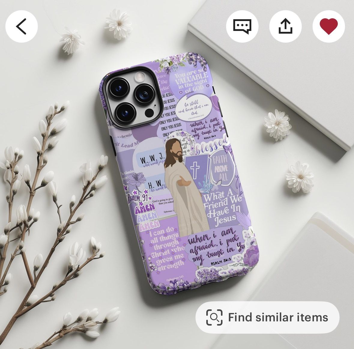 iPhone 13 Pro Case (Jesus, Faith Theme)