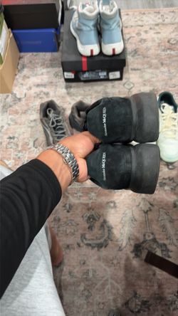 Alexander McQueen black suede