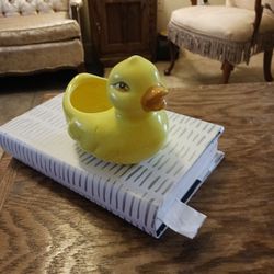 Yellow Pottery Tinket/ Planter Holder CA. 