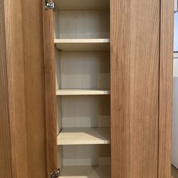 Wall Cabinet 24”W x 42”H x 12”D; 2 doors, 3 shelves