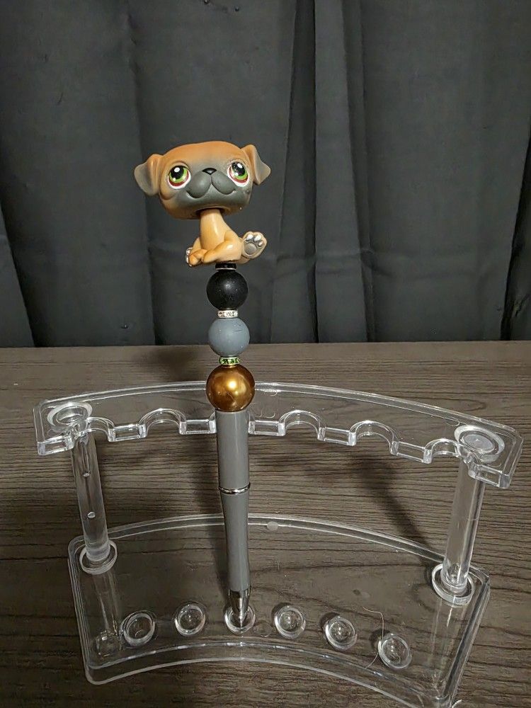 Pug Bead Pen Little Pet Shop