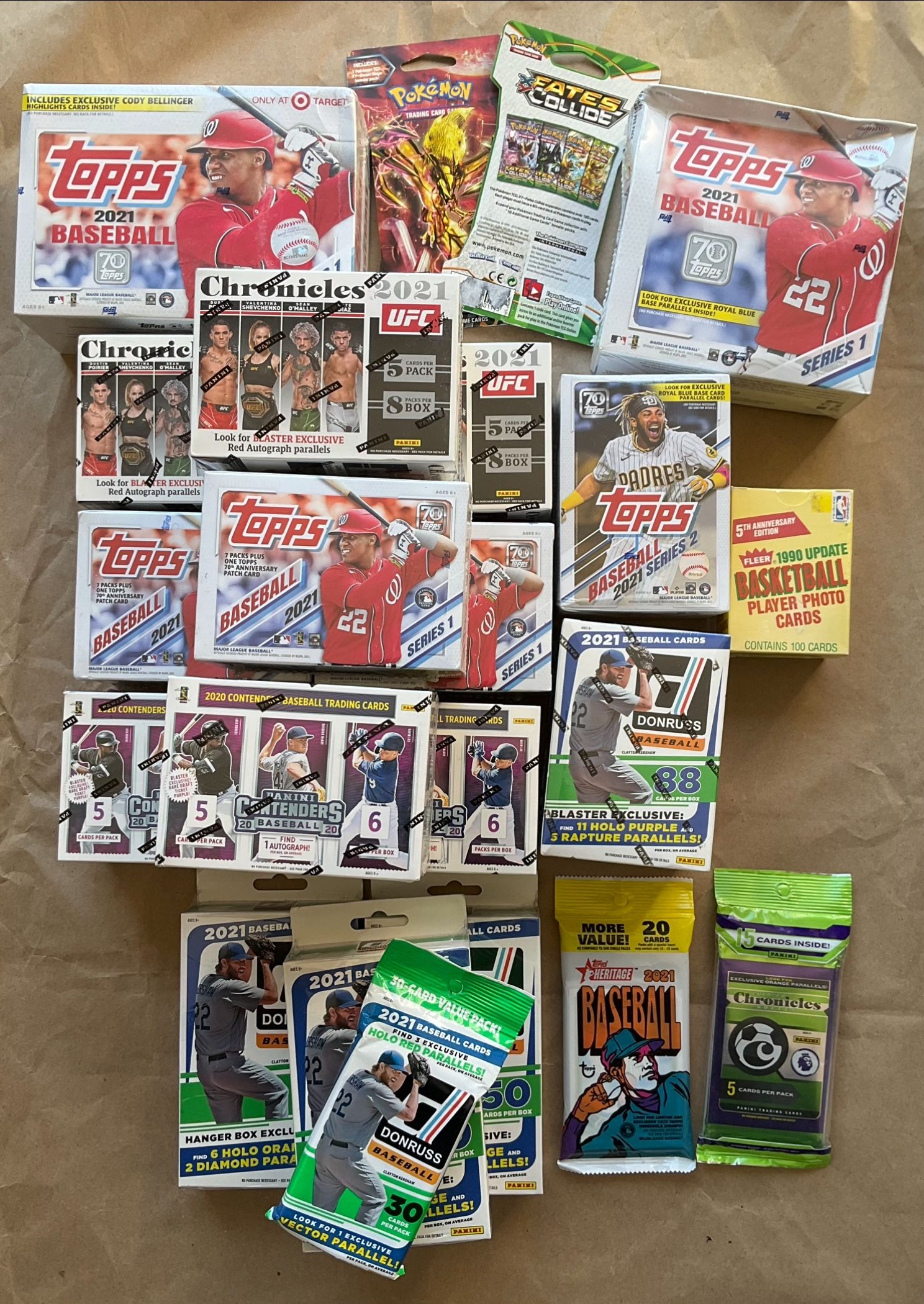Baseball MLB Basketball NBA Soccer MLS Pokemon TCG