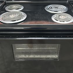Black Coil Top Stove