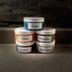 sugar scrub (exfoliate)