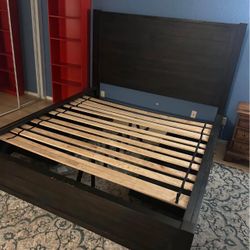 California King Bed Frame (w/temperpedic Foam Mattress If Needed) 
