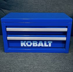 Kobalt Blue 2-Drawer Mini Tool Box NEW Blue Finish