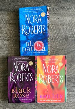 Nora Roberts' "IN THE GARDEN" Trilogy (Lot of 3 Books)