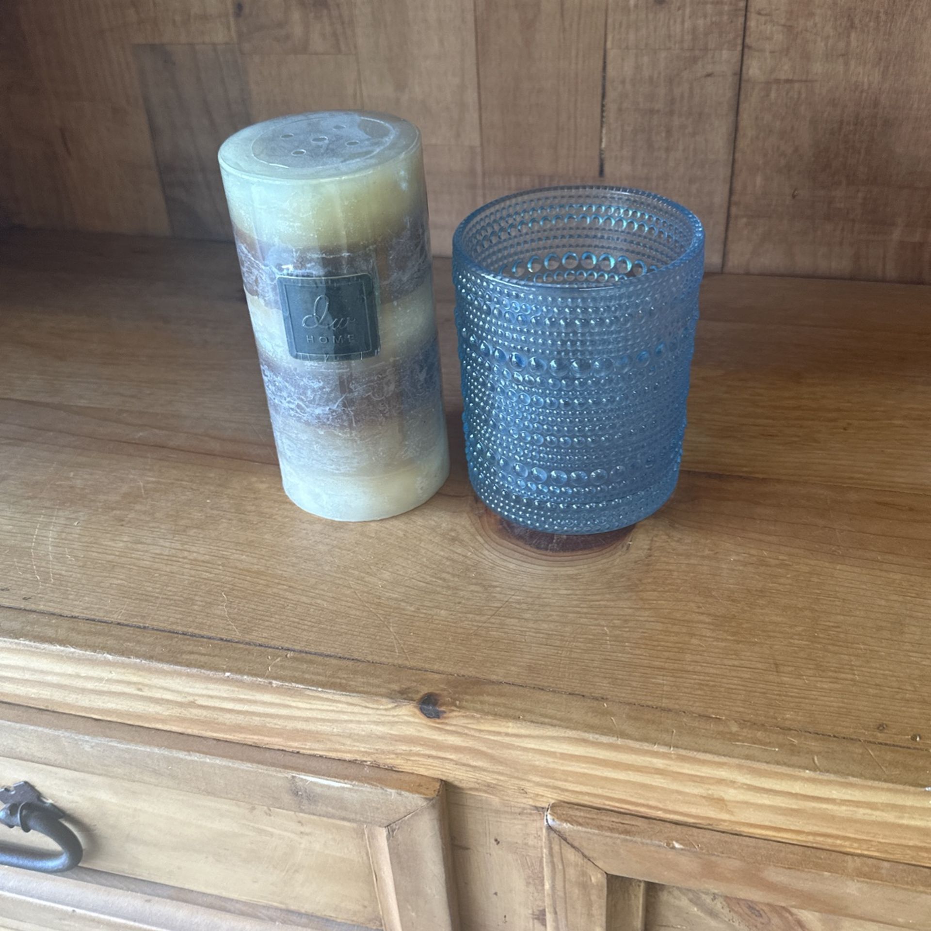 Pillar Candle With Holder