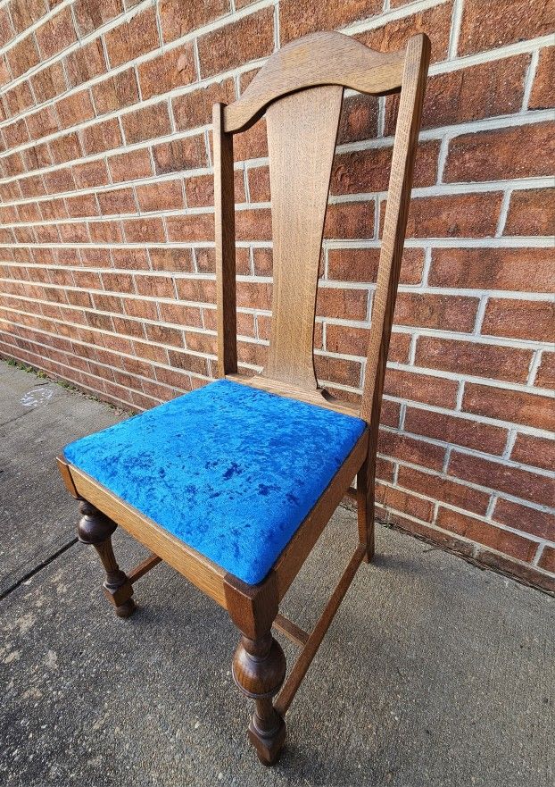 Vintage Single Teak Wood Chair Mid Century