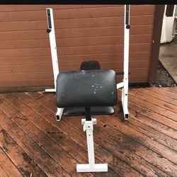 bench and weights 