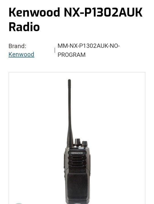 Kenwood 2- Way Radios