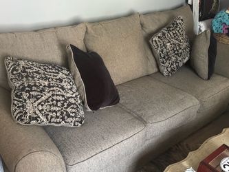 Small Tan Loveseat
