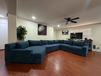 Huge navy blue sectional- free delivery
