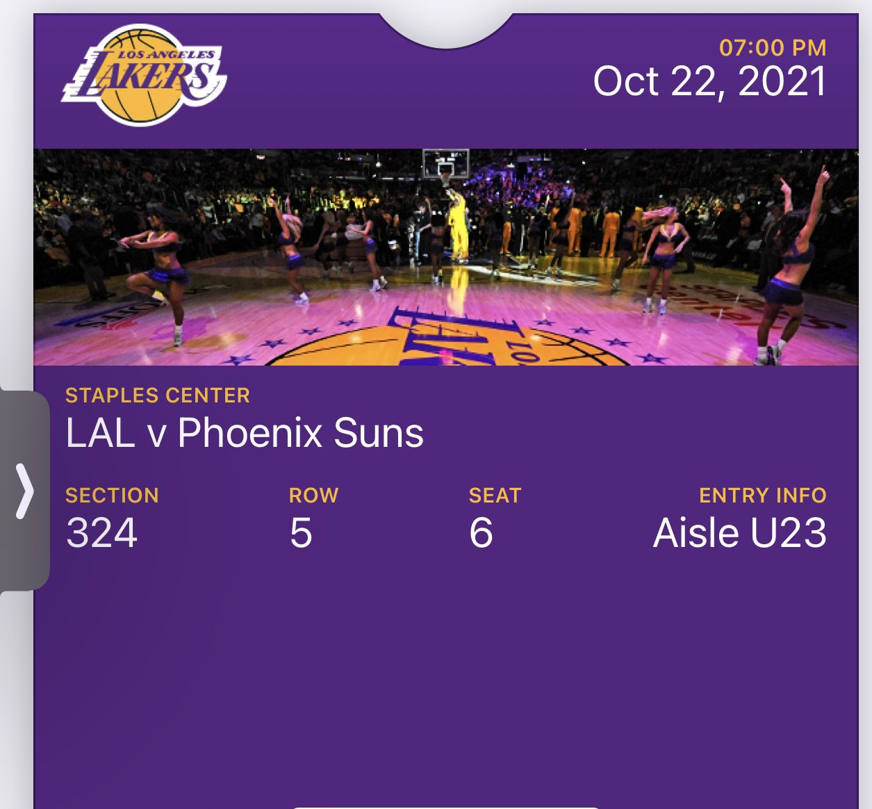 Lakers Tickets 10/22