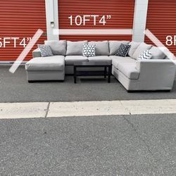 U-shape Grey Sectional 